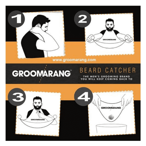 Groomarang – Beard Catcher Bavaglia da barba modo d'uso