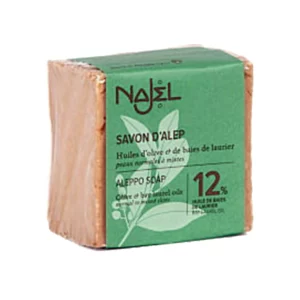 Najel - Sapone di Aleppo 12% di Olio bacche di Alloro 185gr