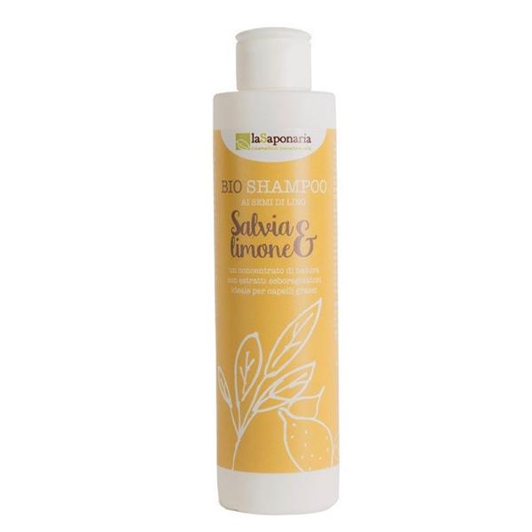 La Saponaria - Bio shampoo capelli grassi Salvia e Limone
