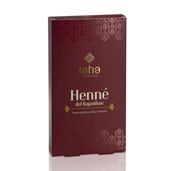 Isha - Tinta Vegetale Capelli Hennè Rajasthan 100% puro - Rosso Intenso